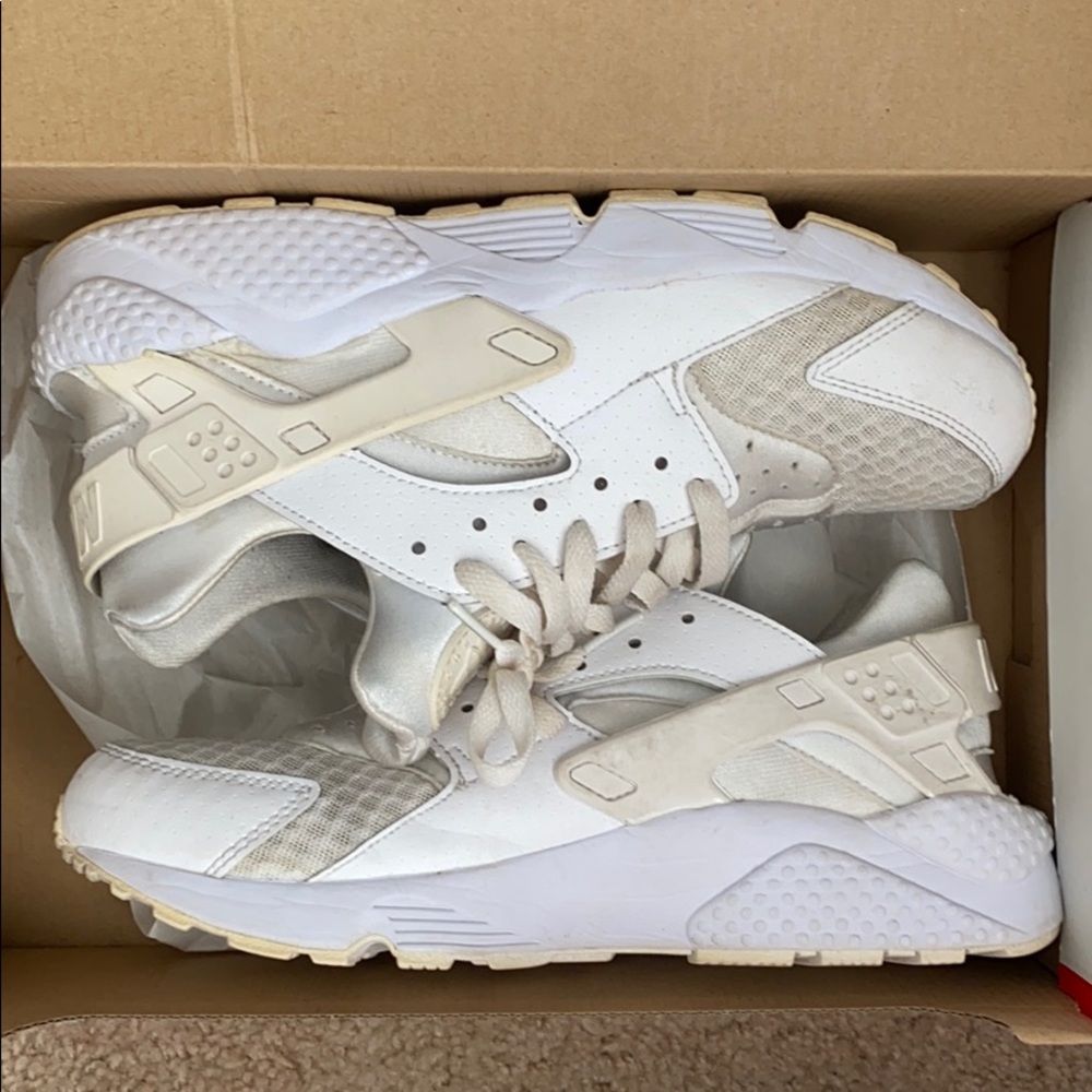 Nike Air Huarache Tripe White